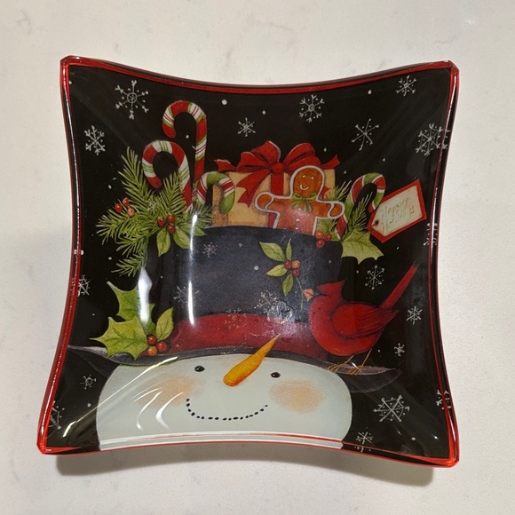 Festive Snowman Holiday Bowls - Set of 2 - Picture 3 of 4